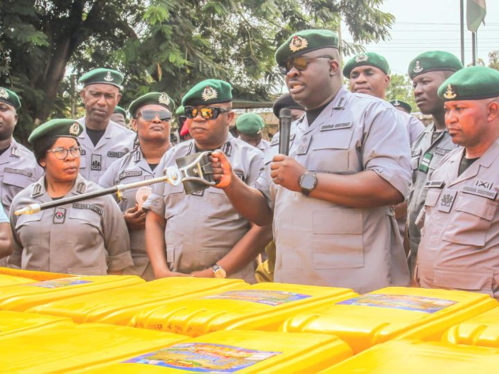 Ogun1 Customs Again Intercepts 1,202 Kegs of Smuggled Vegetable Oil Valued at ₦120.2m