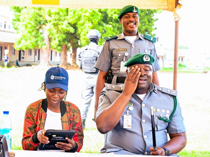Afeni Prioritises Officers’ Welfare, Sponsors Free Eye Care for Ogun I Customs Personnel